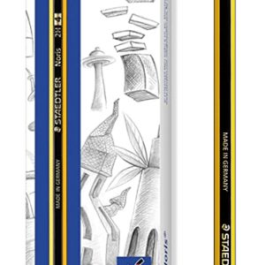 STAEDTLER ξύλινο μολύβι Noris 120-4, εξάγωνο, 2Η4, 12τμχ
