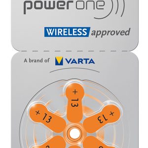 POWER ONE μπαταρίες ακουστικών βαρηκοΐας P13, mercury free, 1.45V, 6τμχ