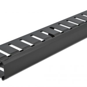 DELOCK cable management 66550 για rack 19"/1U, μεταλλικό, μαύρο
