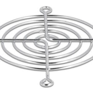 DELOCK σχάρα για 80mm ανεμιστήρα 67306, μεταλλική, ασημί