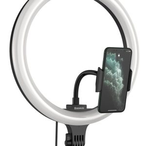 BASEUS φωτιστικό δαχτυλίδι LED CRZB12-B01, 12", χωρίς τρίποδα, μαύρο
