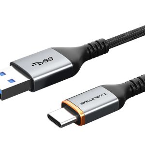 CABLETIME καλώδιο USB-C σε USB CT-AMCMG1, 3A, 5Gbps, 0.5m, μαύρο