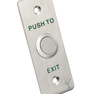 YLI ELECTRONIC χωνευτό μπουτόν PBK-814A, 35 x 90mm, 3Α, ασημί