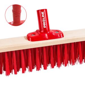PROLINE ξύλινη σκούπα 14300 με συνθετική τρίχα 8cm, click system, 30cm