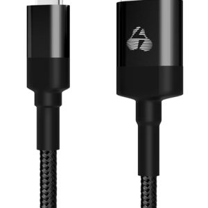 POWERTECH Καλώδιο USB σε Lightning eco round PTR-0082, copper, 1m, μαύρο